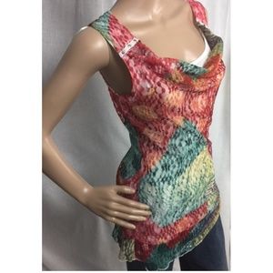 NWT Lace Overlay Beautiful Sleeveless Top S